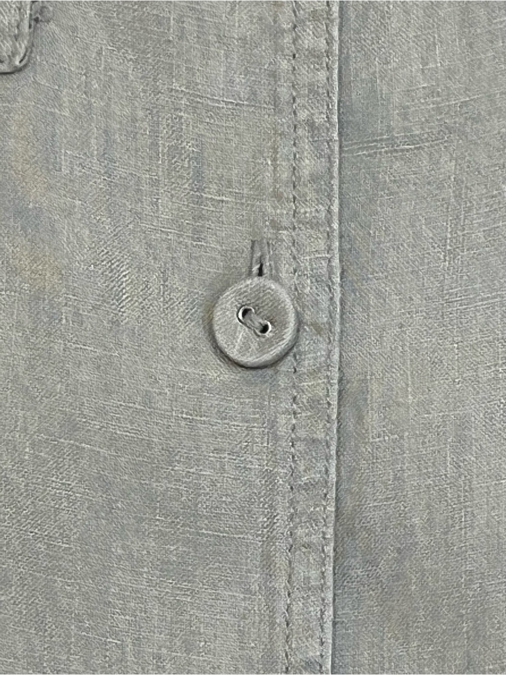 Everlane Seagrass Green Linen Notch Workwear Shirtdress Size Medium - Picture 12 of 15